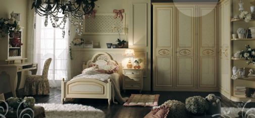 Комната для девочки в классическом стиле из коллекции CAMERETTE