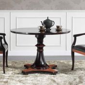 Круглый стол коллекции Ottocento со стульями с подлокотниками 