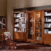 Книжный шкаф, витрина и лестница для кабинета.