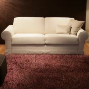 Раскладной диван бежевого цвета